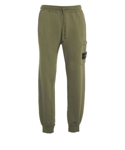 Joggers with logo patch