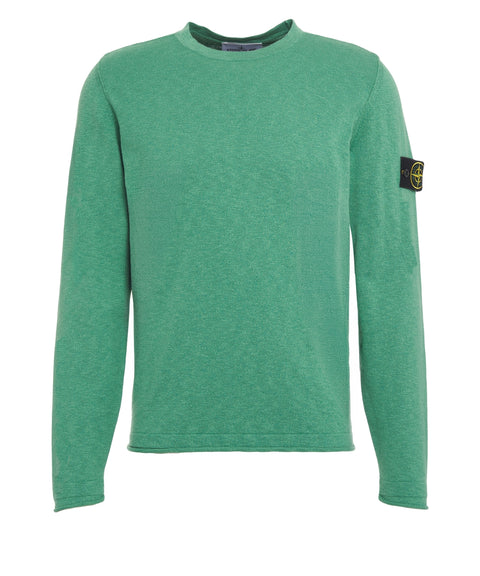 Sweater with logo label