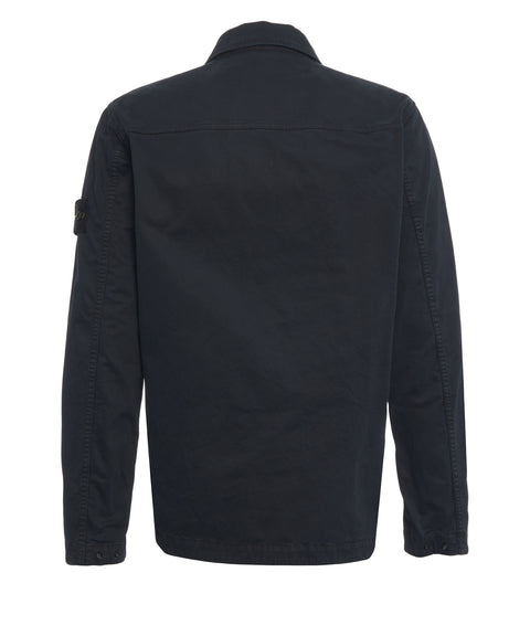 Overshirt with logo label