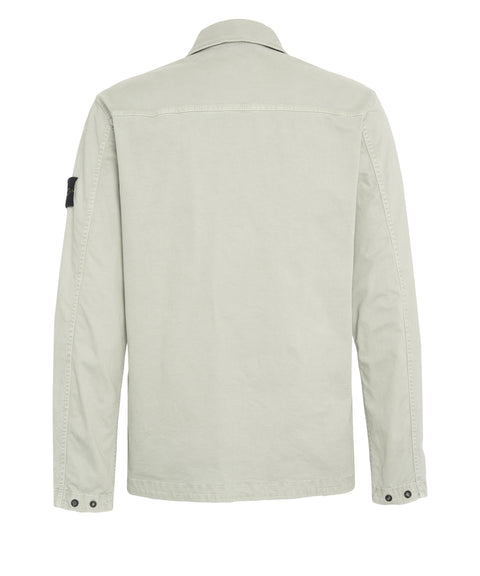 Overshirt con etichetta logo