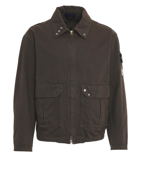 Giacca coach in denim