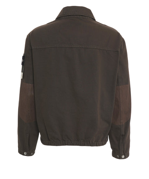 Giacca coach in denim