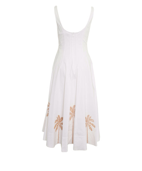 Midikleid mit Stickerei 'Wells'