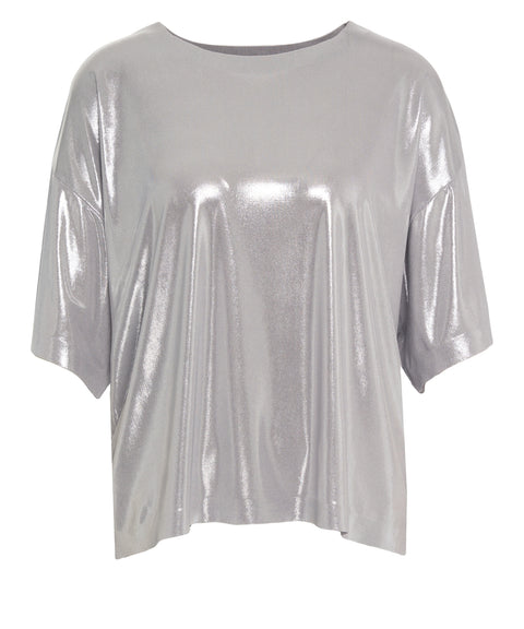 Metallic look t-shirt