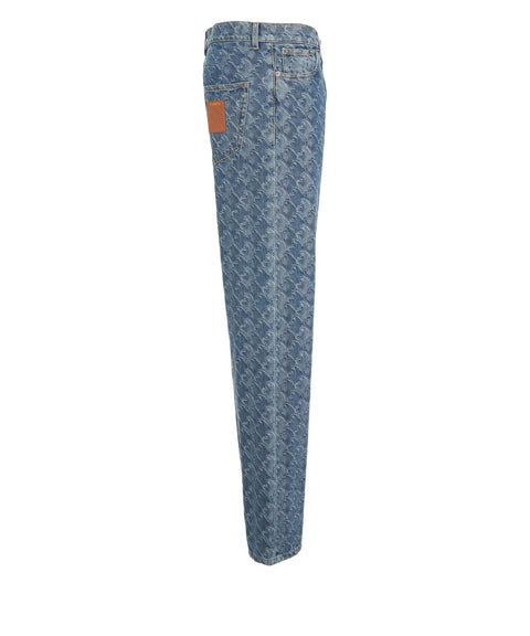 Jeans in jacquard