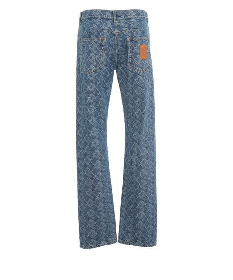 Jeans in jacquard