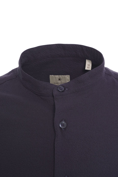 Camicia con collo alla coreana