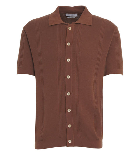 Cotton knit polo