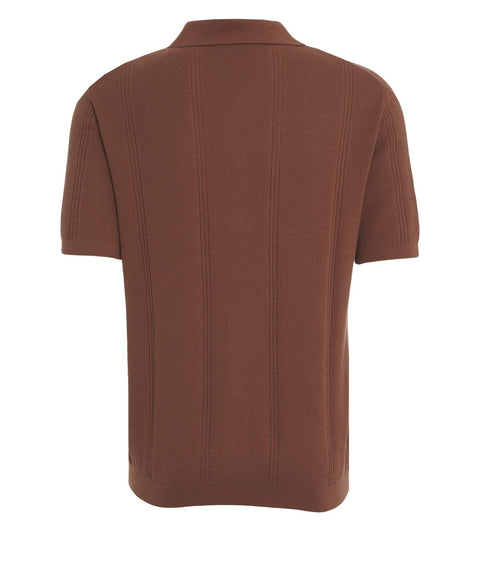 Cotton knit polo