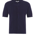 Polo in maglia a trecce