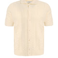 Polo in maglia a trecce