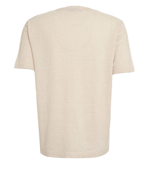 T-Shirt aus Leinengemisch