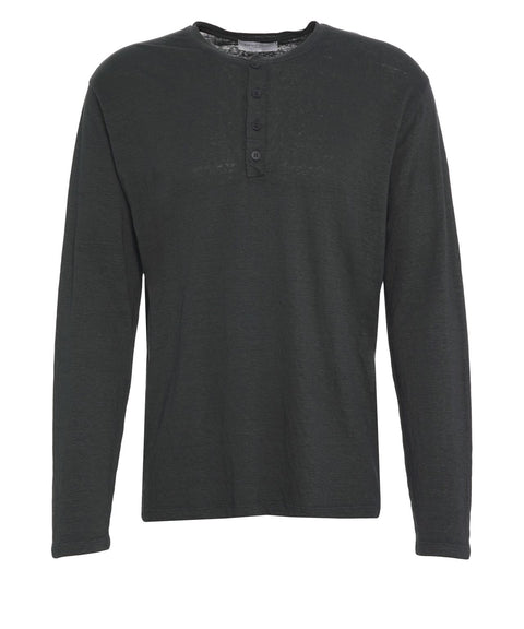 Maglia serafino in lino