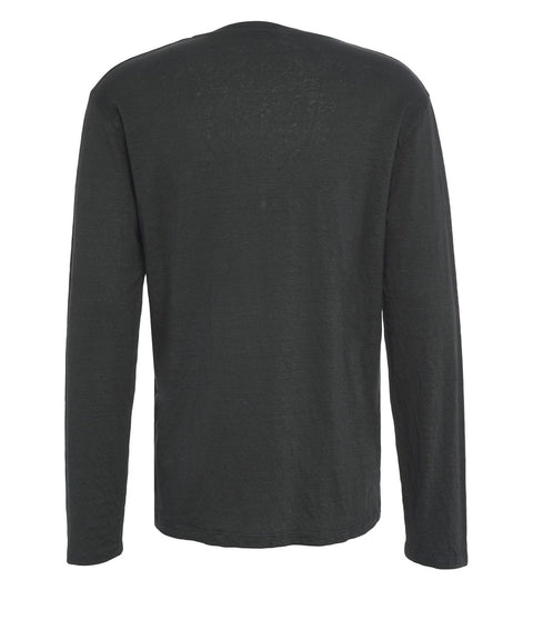 Maglia serafino in lino