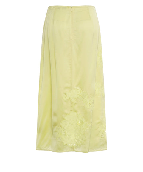 Midi skirt with lace details 'Amanda'