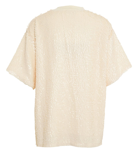 T-shirt con paillettes 'Larsson'