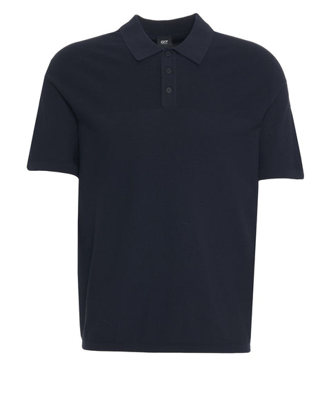 Knit polo shirt
