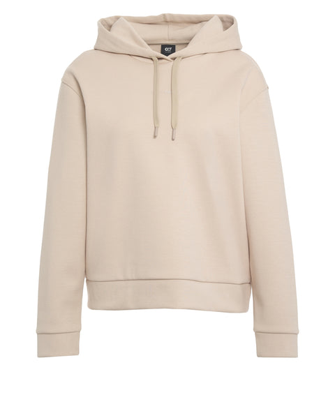 Felpa con cappuccio e logo