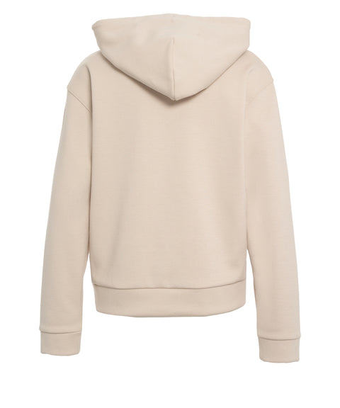 Felpa con cappuccio e logo