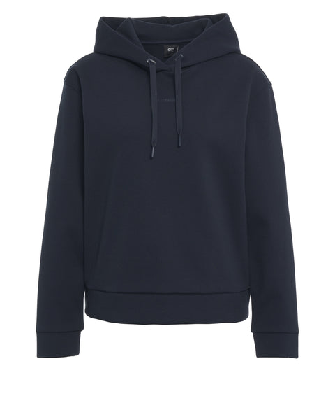 Felpa con cappuccio e logo