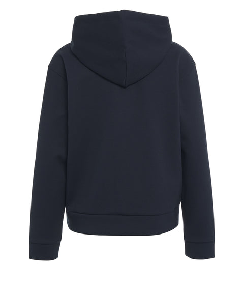 Felpa con cappuccio e logo