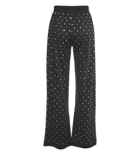 Pantaloni in mesh con applicazioni 'Bastelli'