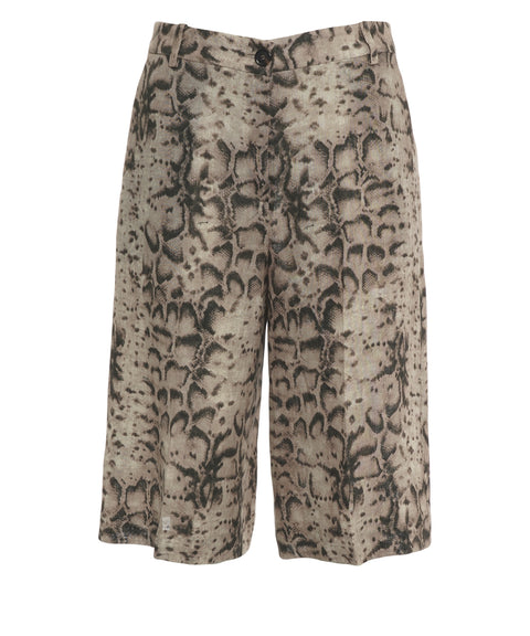 Bermuda con stampa pitonata 'Cattolica'