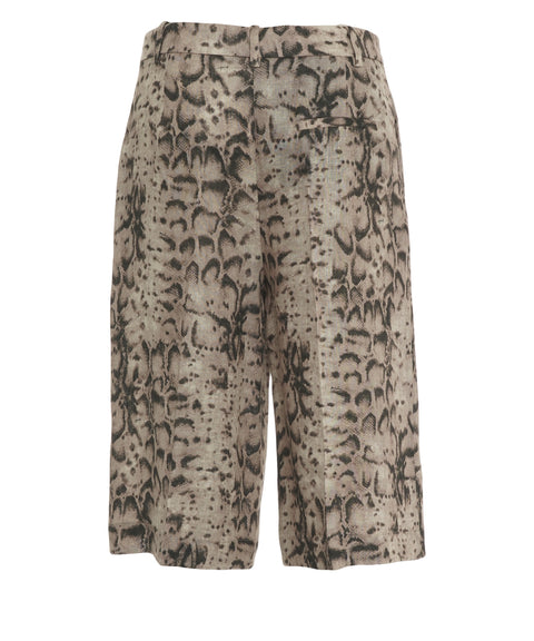 Bermuda con stampa pitonata 'Cattolica'