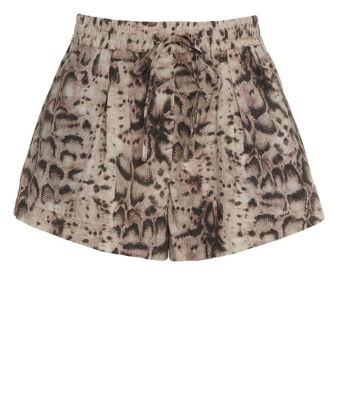 Shorts con stampa pitonata 'Bema'