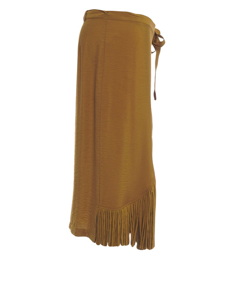 Midi skirt with fringes 'Bacedasco'