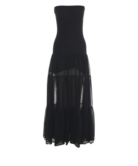 Off-shoulder maxi dress