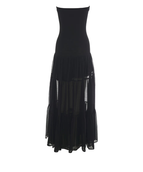 Off-shoulder maxi dress