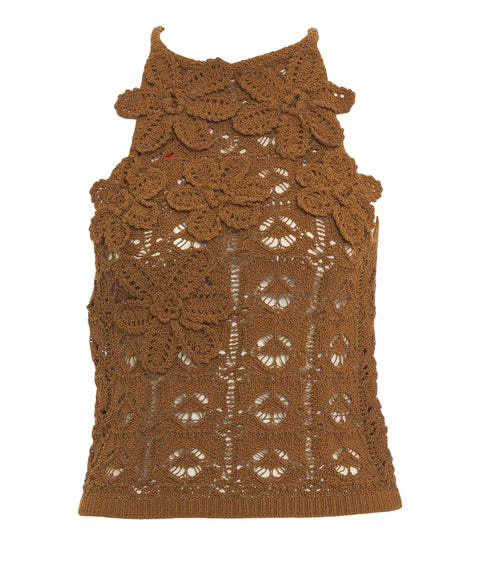 Top con ricami 'Nymphaea'