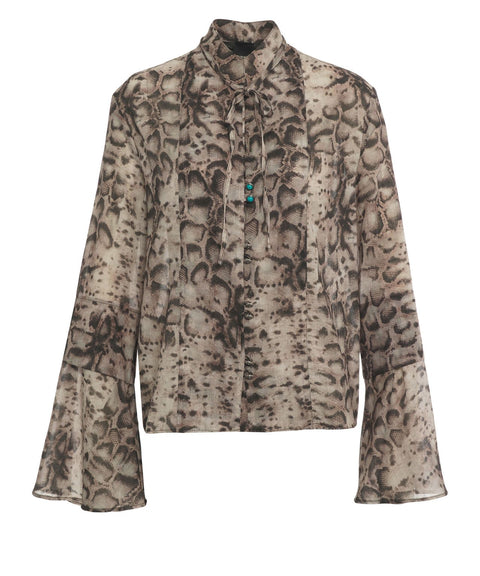 Bluse mit Phyton Print 'Carcalla'