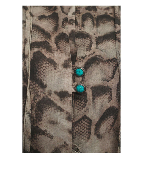 Bluse mit Phyton Print 'Carcalla'