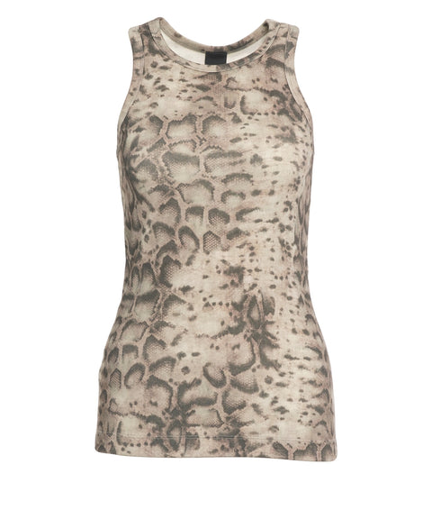 Top with phyton print 'Belfiore'