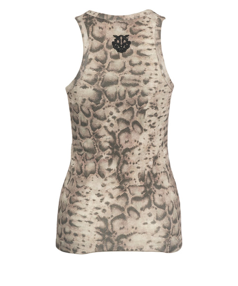 Top with phyton print 'Belfiore'