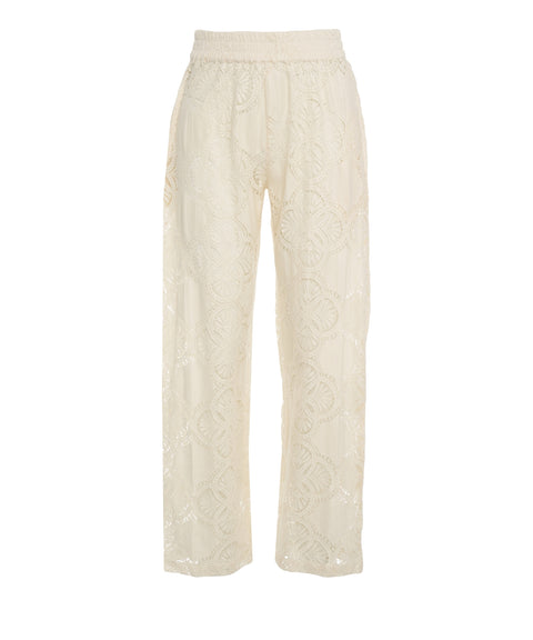 Pants with embroidery 'Dafne'