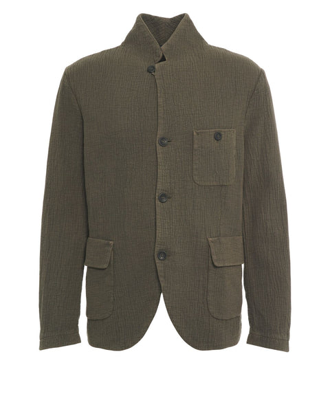 Einreiher Blazer aus Baumwolle