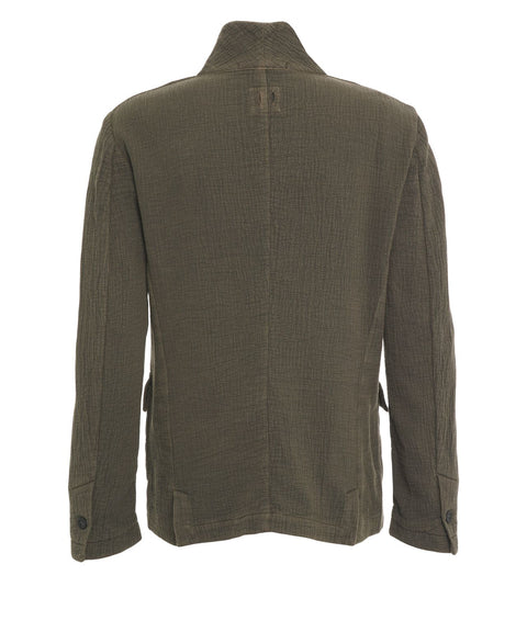 Einreiher Blazer aus Baumwolle