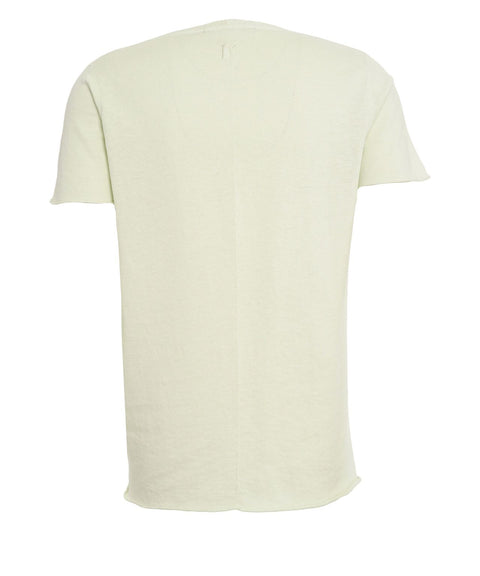 T-Shirt aus Baumwoll-Leinengemisch