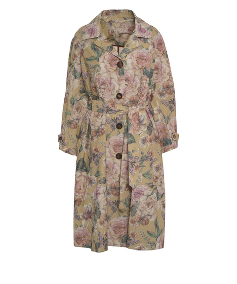 Mantel mit Floralem Muster