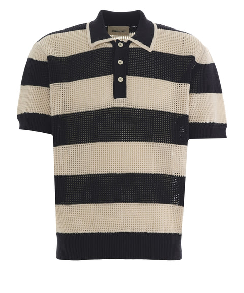 Cotton blend polo shirt