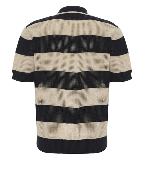 Cotton blend polo shirt