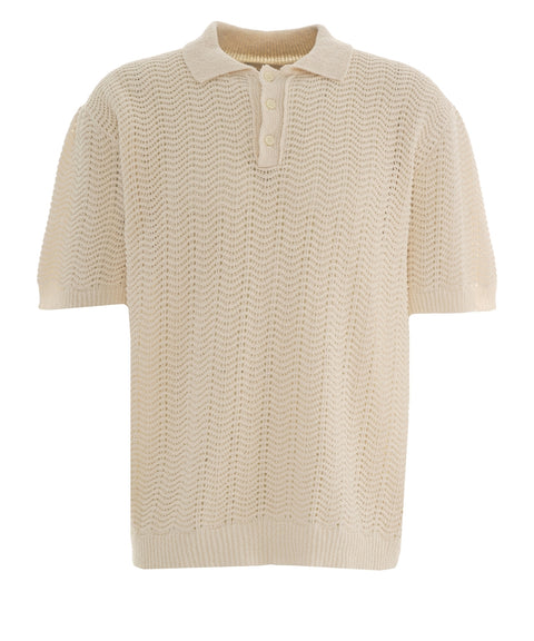 Cotton blend polo shirt
