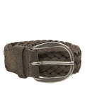 Braided suede belt