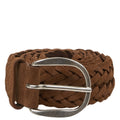 Braided suede belt