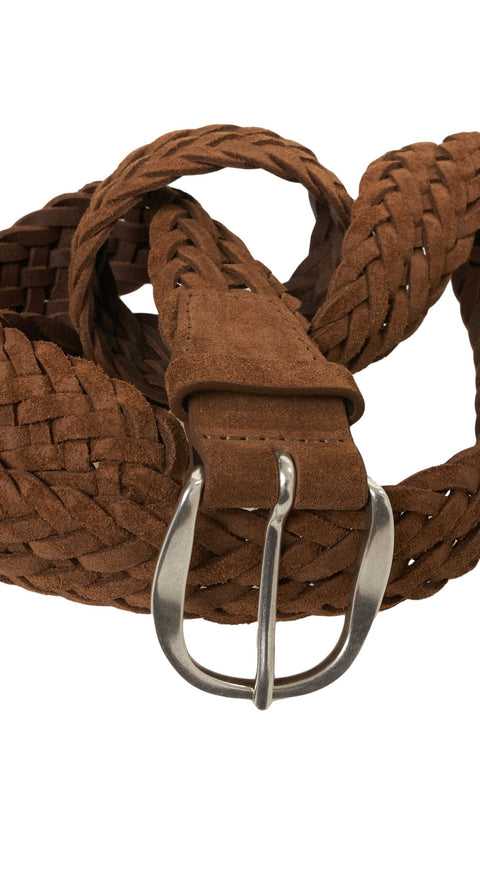 Geflochtener Wildledergürtel