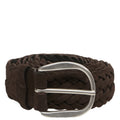Braided suede belt