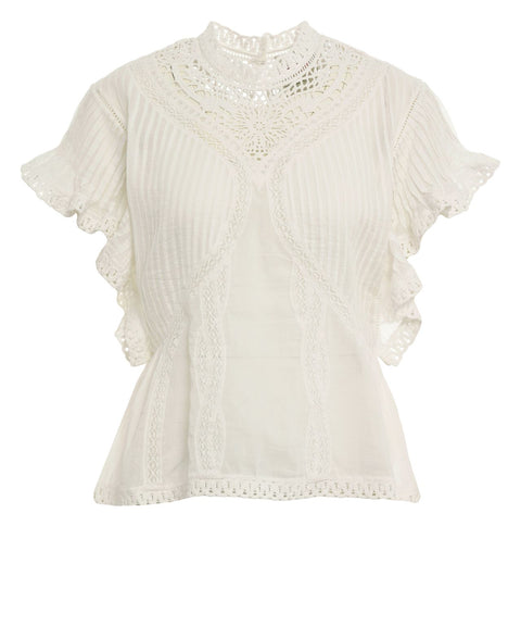 Blusa con ricami
